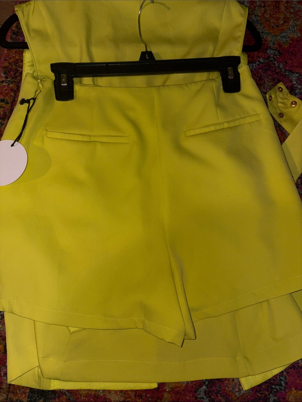 OFFERS OPEN! Milk & Honey Neon Yellow Skort with Blazer Skirt Blazer Set Yellow - Picture 7 of 7